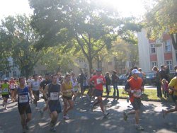 Sonja Thiele beim Marathondebut