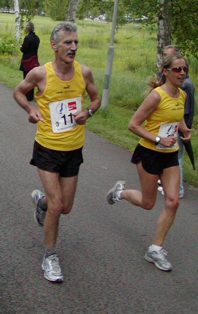 Heike und Dieter laufen locker aus