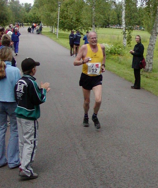 Willi Rieck kurz vor dem Ziel