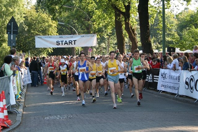 31. Berliner Straßenlauf - der Start mit Robert, Patrik und Carsten