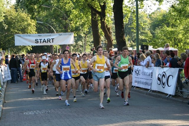 31. Berliner Straßenlauf - der Start mit Robert, Patrik und Carsten