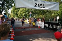 31. Berliner Straßenlauf - Patrik beim Zieleinlauf