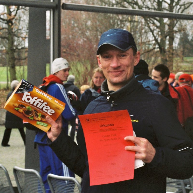 Ein hervorragender 2. Platz, der sich fast wie ein Sieg angefühlt haben muss, da Sebastian Gerig ungefähr einen halben Kilometer vor Carstens Gruppe war.